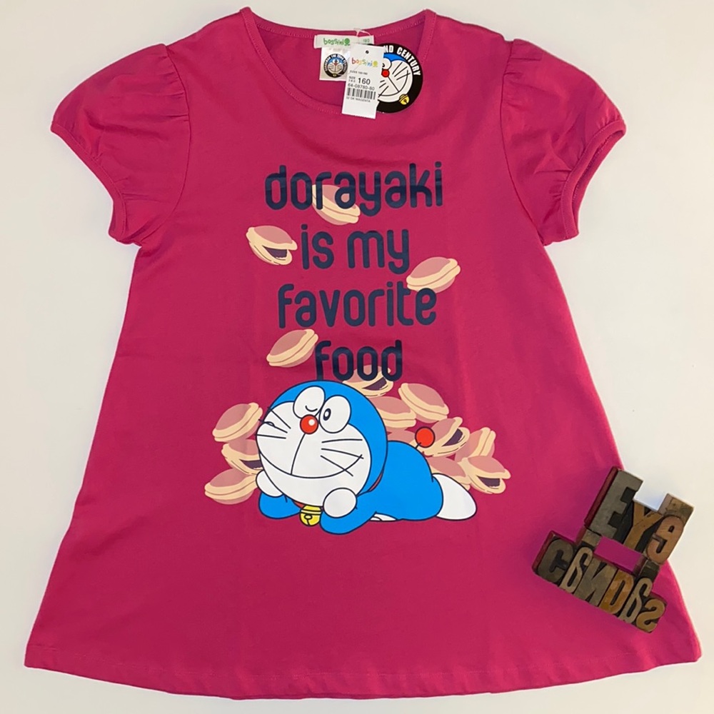 🆕BOSSINI ‘Doraemon the 22nd Century’ Girl’s Dress in Dark Magenta